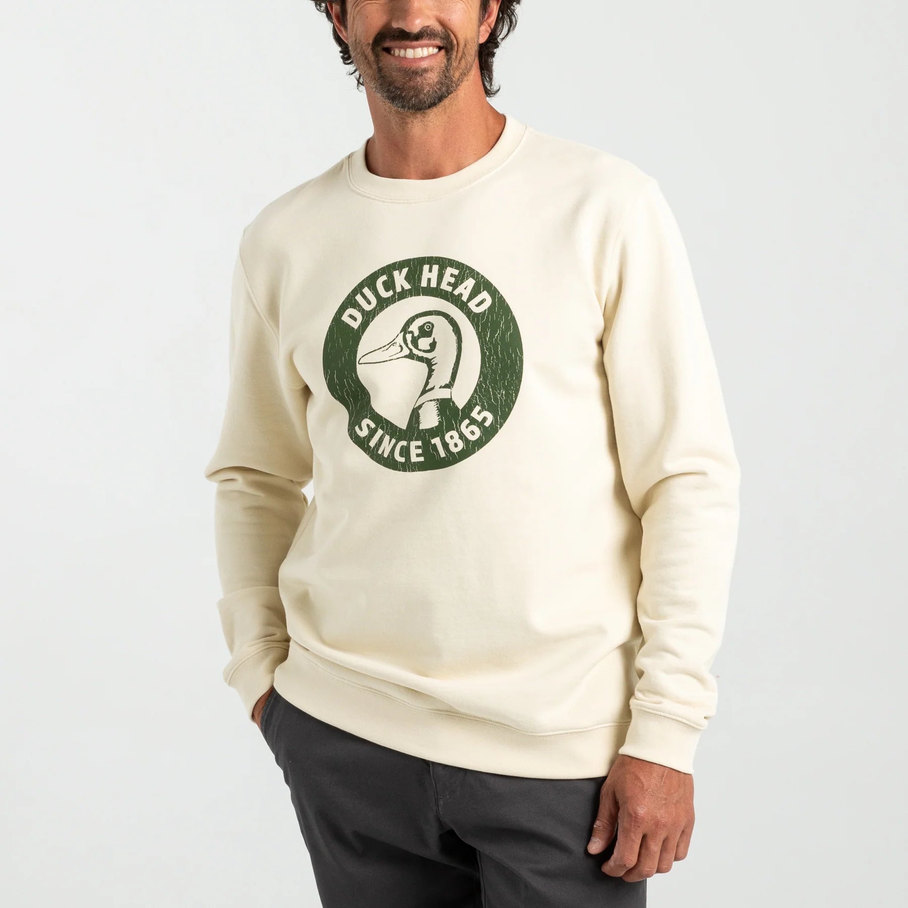 Duck Head - D21114 - Nostalgia Crewneck Sweatshirt - (Stone)