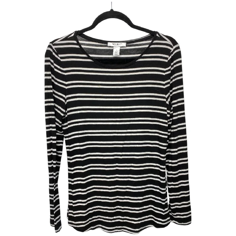 Top Long Sleeve By White House Black Market In Striped Pattern, Size: S