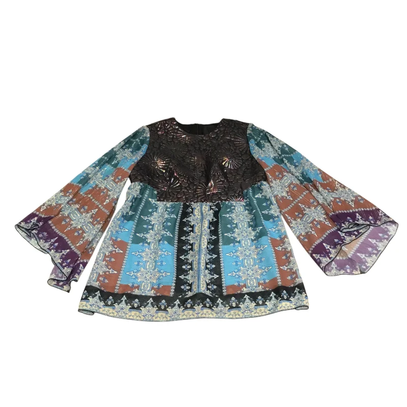 Tunic 3/4 Sleeve By Anna Sui In Multi-colored, Size: S