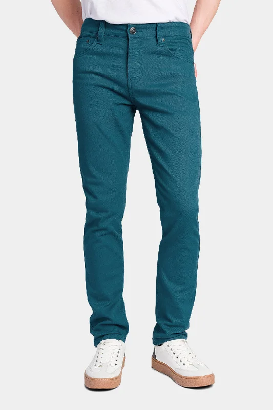 Men's Essential Skinny Fit Colored Jeans (Devil Blue)