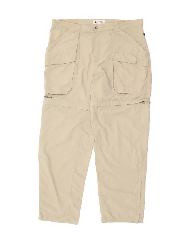 COLUMBIA Mens Straight Cargo Trousers W38 L32  Grey