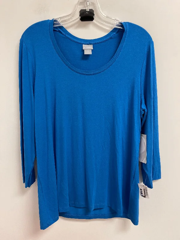 Top Long Sleeve By Chicos In Blue, Size: L