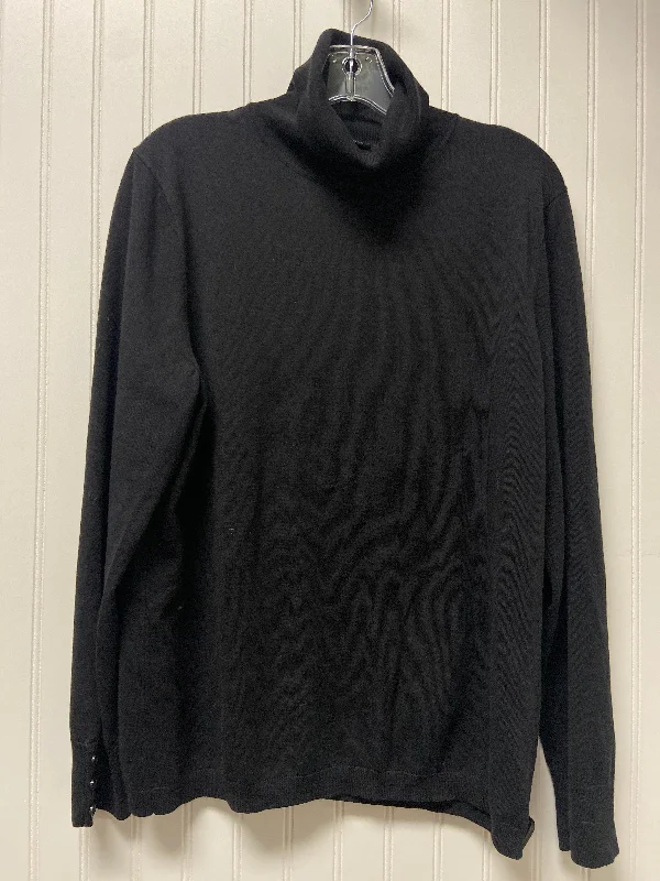 Top Long Sleeve By Talbots In Black, Size: Xl