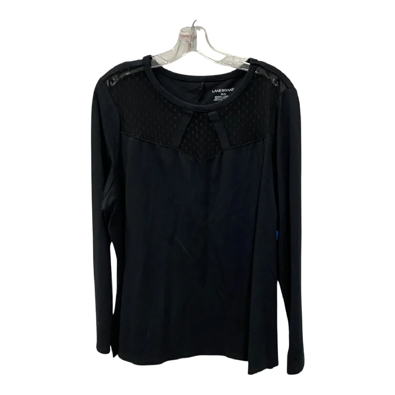 Top Ls By Lane Bryant In Black, Size:1X