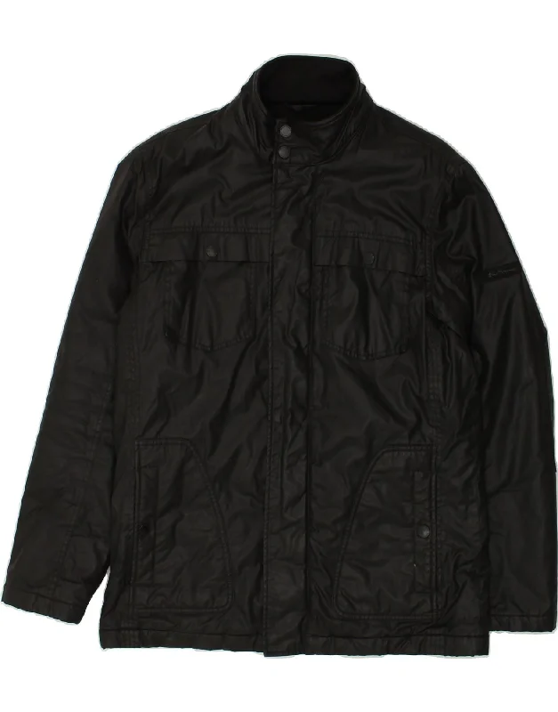 BEN SHERMAN Mens Utility Jacket UK 38 Medium Black Polyester