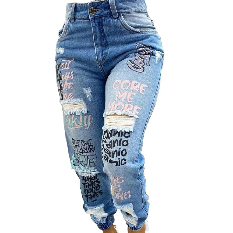 Alphabet Jeans Blue