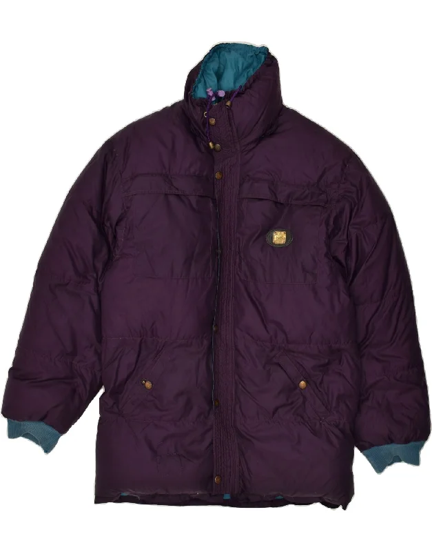 VINTAGE Mens Padded Jacket UK 36 Small Purple