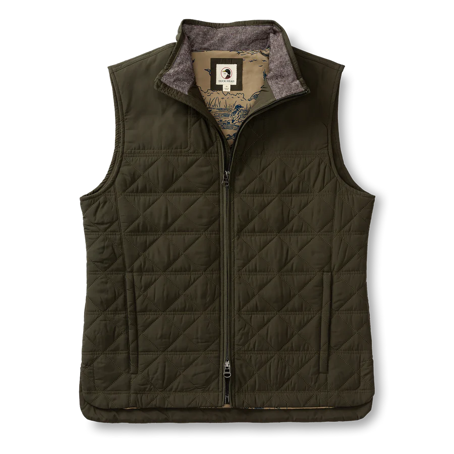 Fremont Performance Quilted Vest (Dark Forest Green)