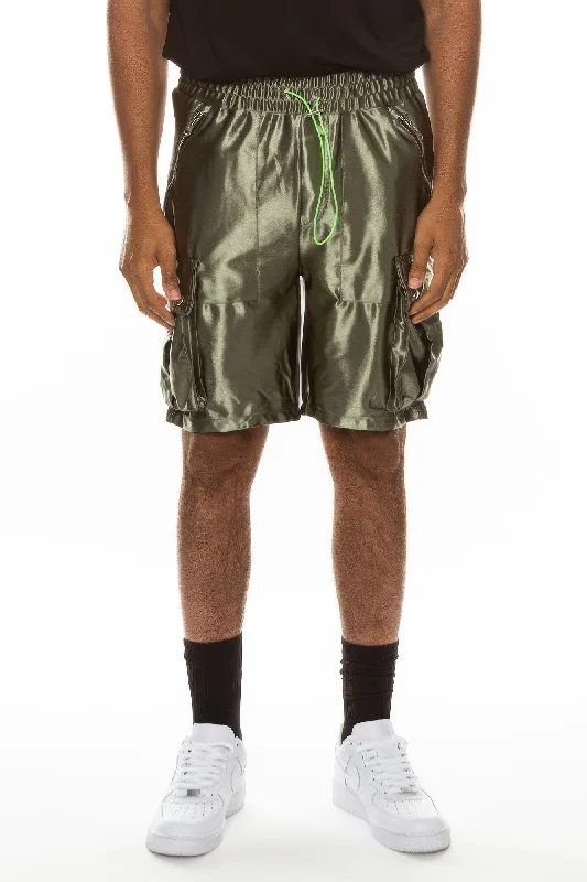 Satin Street Cargo Shorts