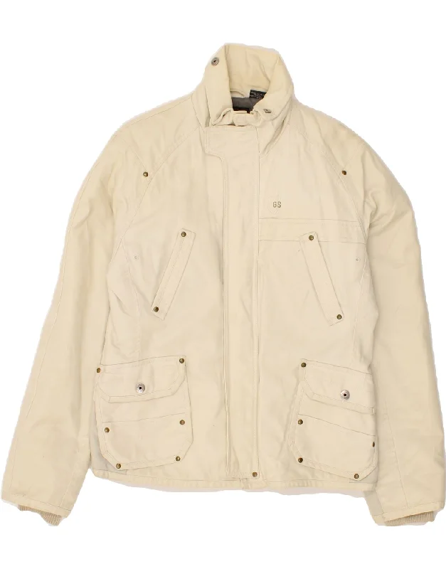 G-STAR Mens Utility Jacket UK 40 Large Beige Polyamide