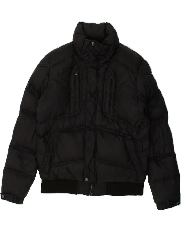 DIADORA Mens Padded Jacket UK 40 Large Black Polyamide