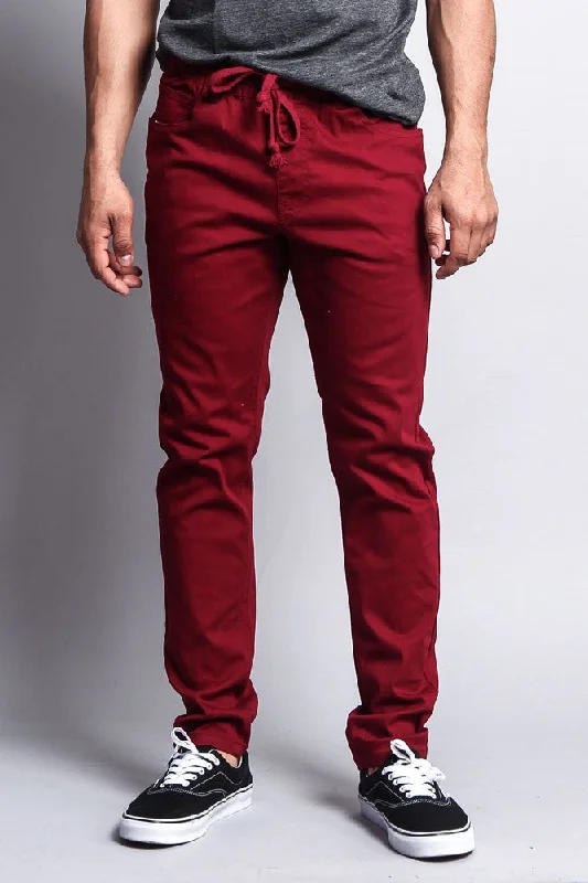 Twill Open Cuff Jogger Pants