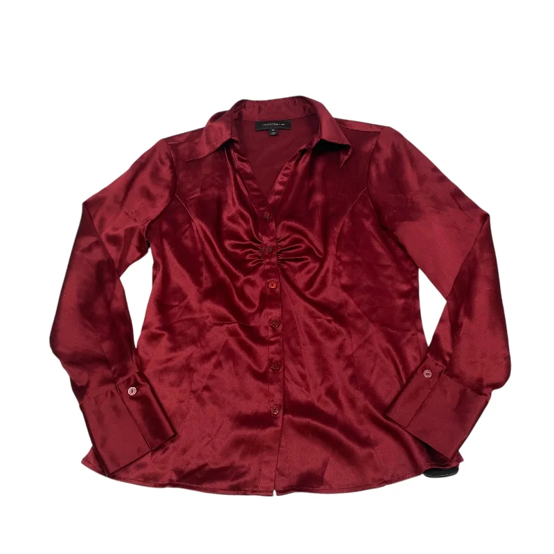 Top Long Sleeve By Classiques Entier In Red, Size: Xs