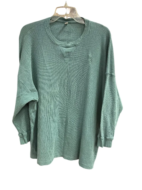 Top Long Sleeve Basic By Free People In Green, Size: Xs