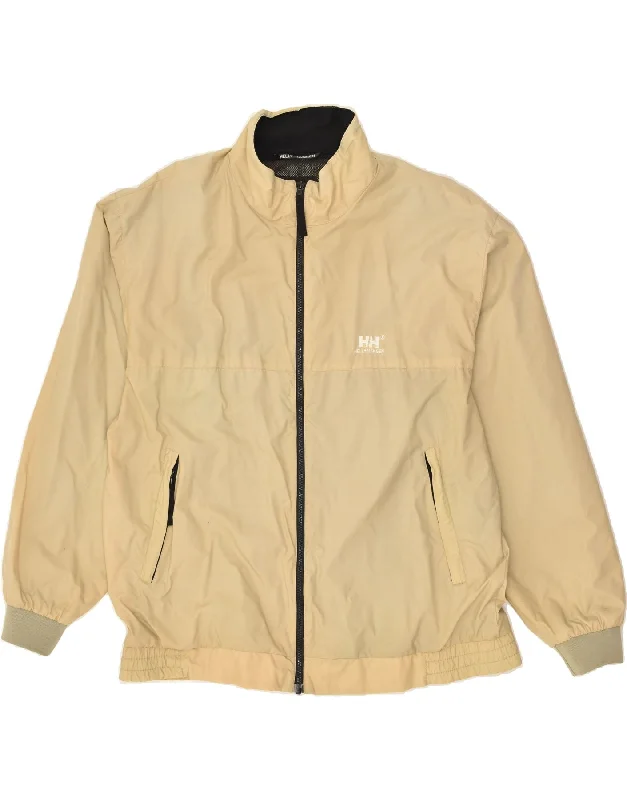 HELLY HANSEN Mens Bomber Jacket UK 40 Large Beige Polyester