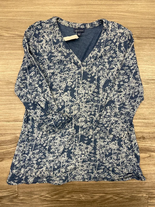 Top Long Sleeve By Pure Jill In Blue, Size: M