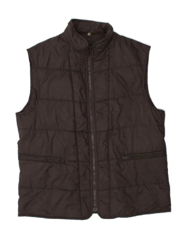 FAY Mens Padded Gilet UK 42 XL Brown