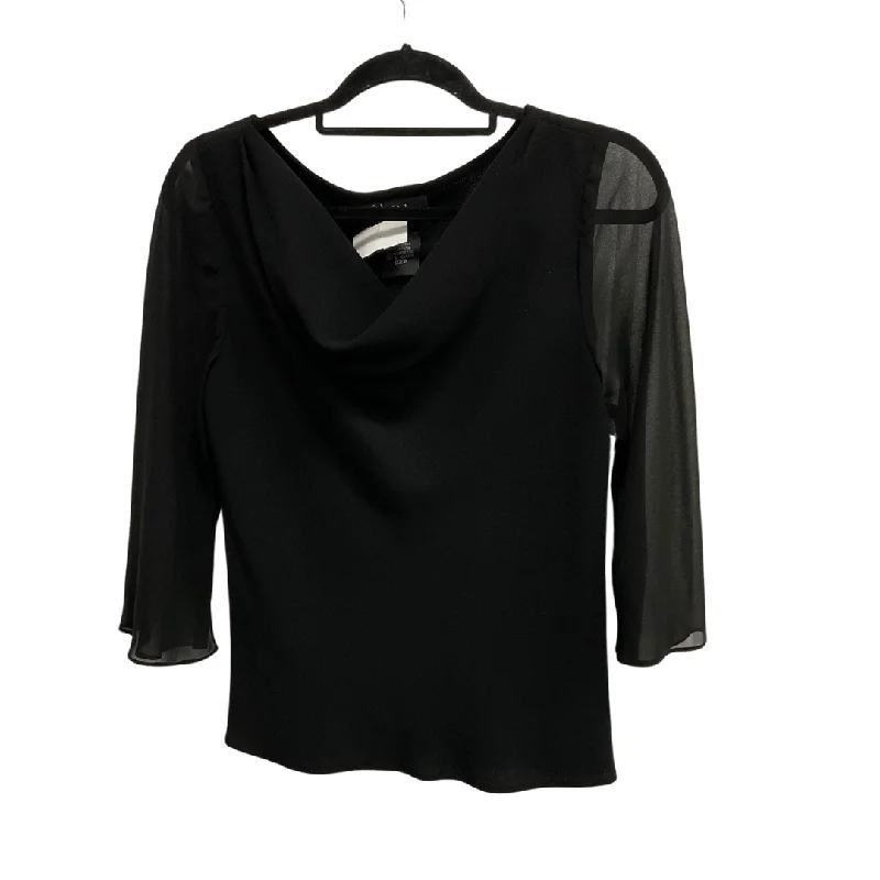 Top 3/4 Sleeve By Sl Fashions In Black, Size: M