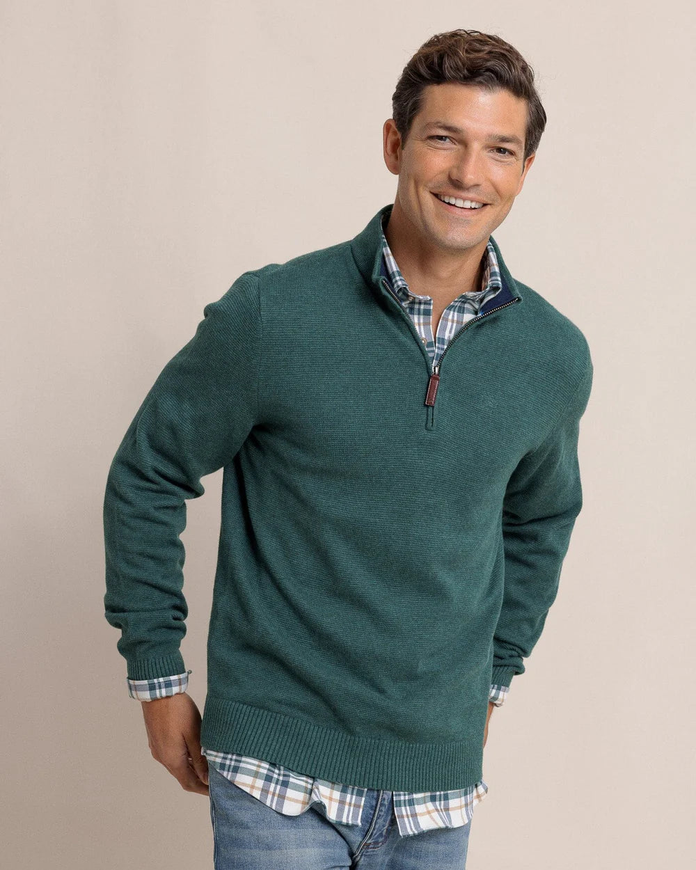 Oakatie 1/4 Zip (Heather Salt Meadow)