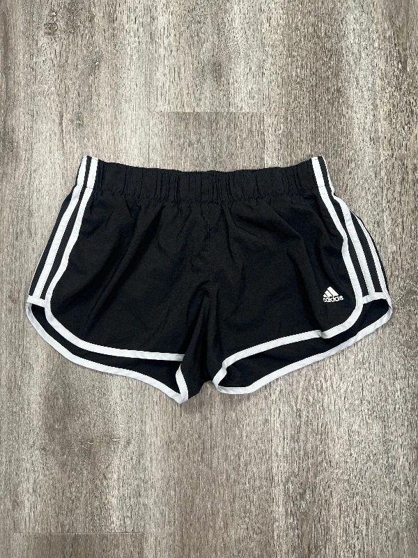 Black & White Athletic Shorts Adidas, Size L