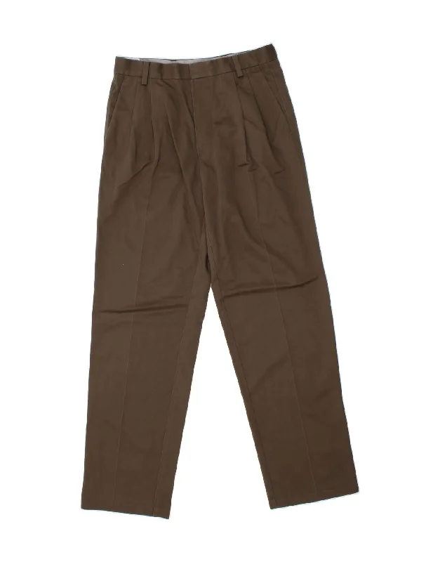 DOCKERS Mens Pegged Casual Trousers W30 L32 Khaki Cotton