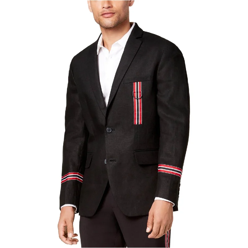 I-N-C Mens Track Star Two Button Blazer Jacket