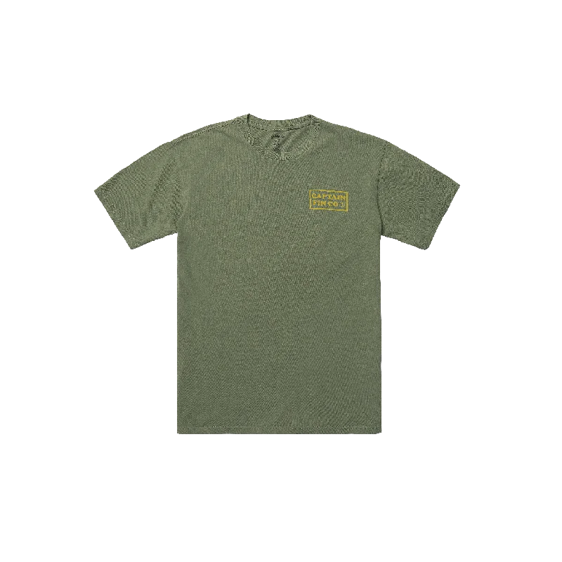 Patch Logo Short Sleeve Tee - Dark Olive