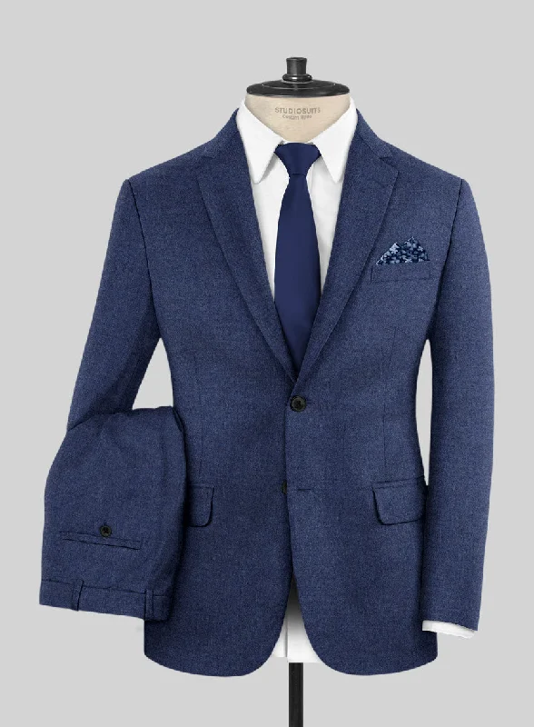 Italian Turna Persian Blue Flannel Suit