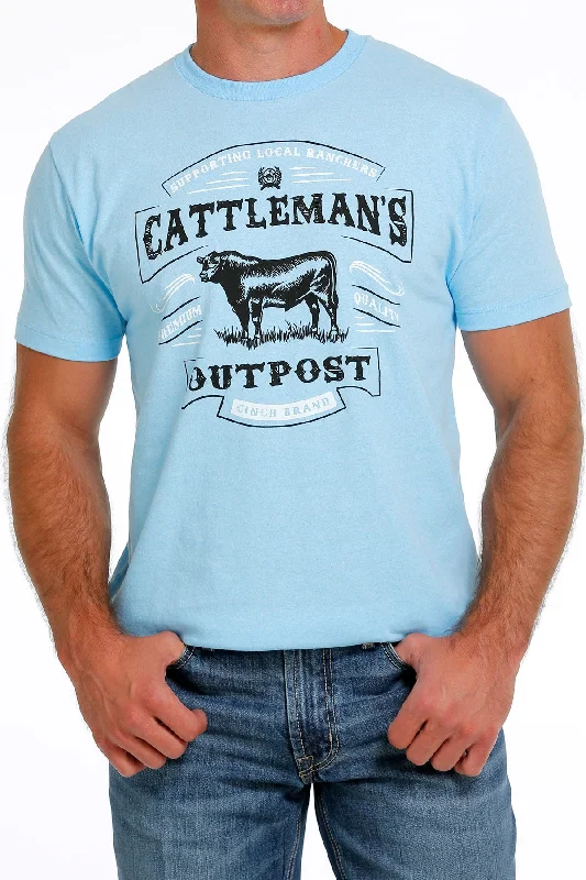 Cinch Cattleman’s Outpost Blue Tee