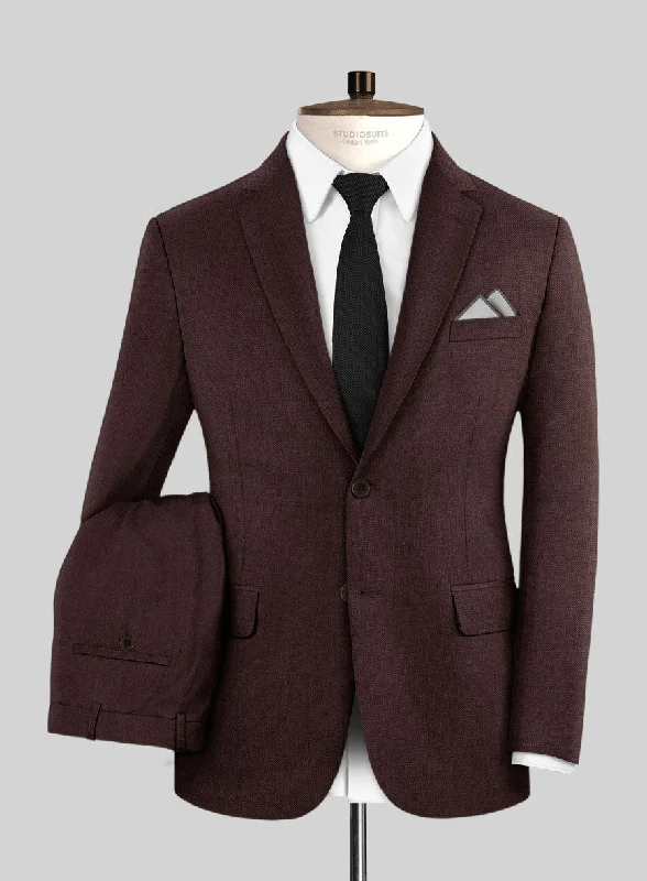 Fresco Wine Wool Suit