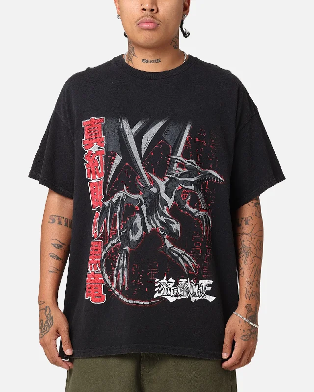 Goat Crew X Yu-Gi-Oh! Red Eyes Vintage T-Shirt Black Wash