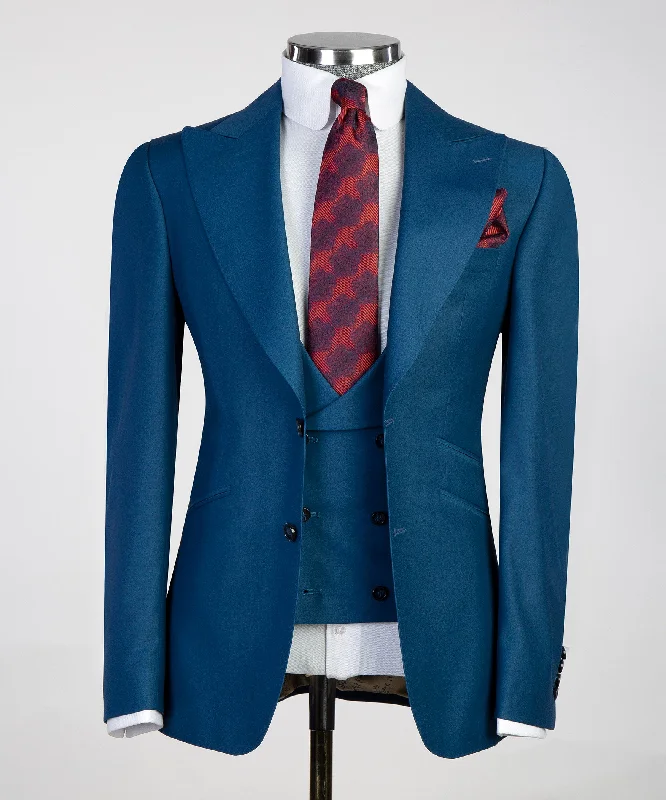 Three Piece Navy Blue Suit