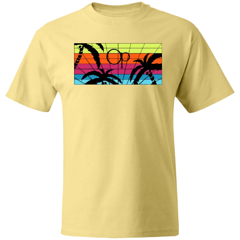 Mens Neon 3D Palms Short Sleeve Tee