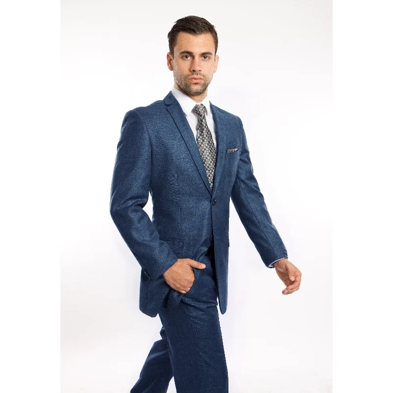 Men's Suit Set Casual 2 Piece Set Notch Lapel Formal Suit Set