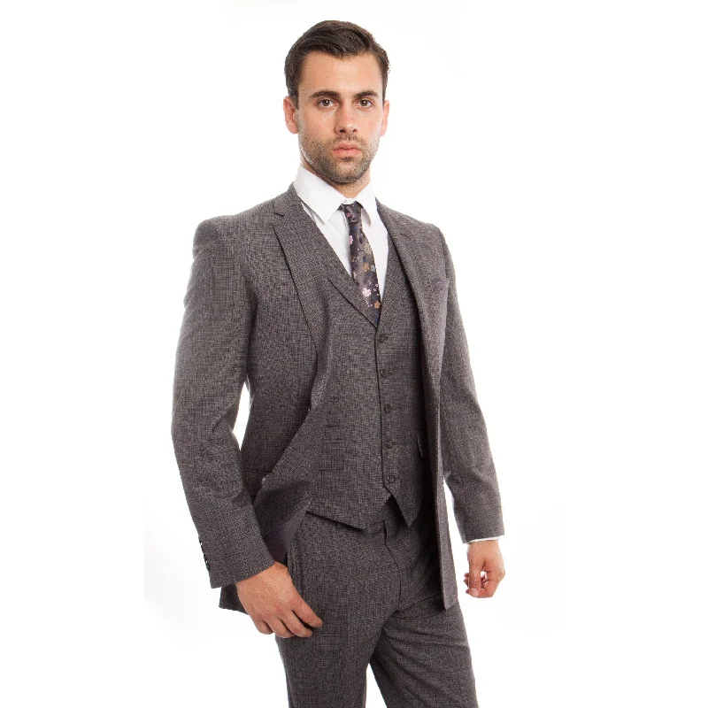 Mens's Suit Set 3 Piece Notch Lapel Collar and Vest Men's Casual Suit