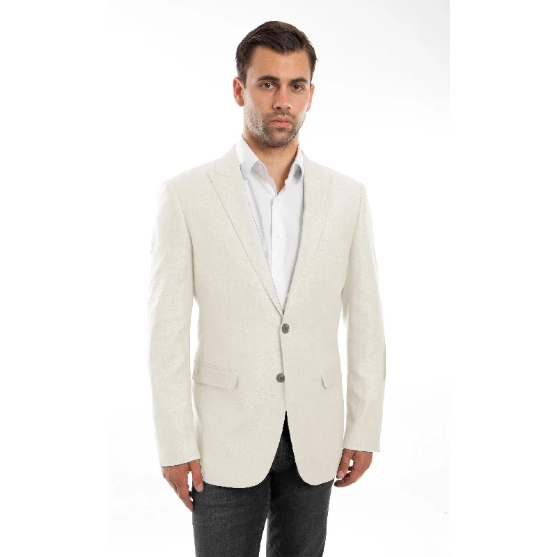 Fashion Blazer Solid Peak Slim Fit Stylish Mens Blazer Jackets