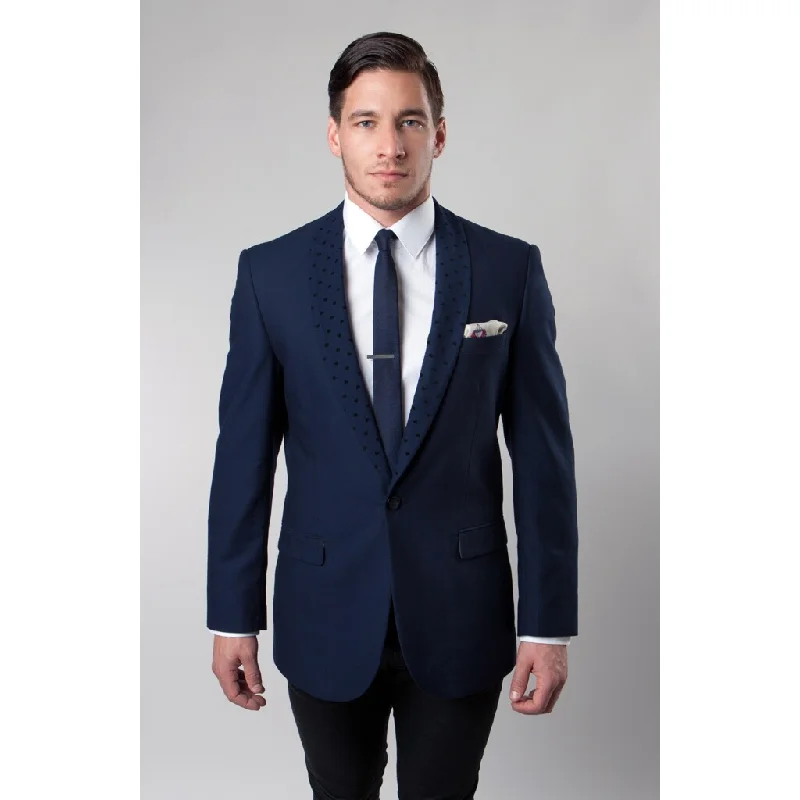 Tazio Men's Blue Prom Blazer