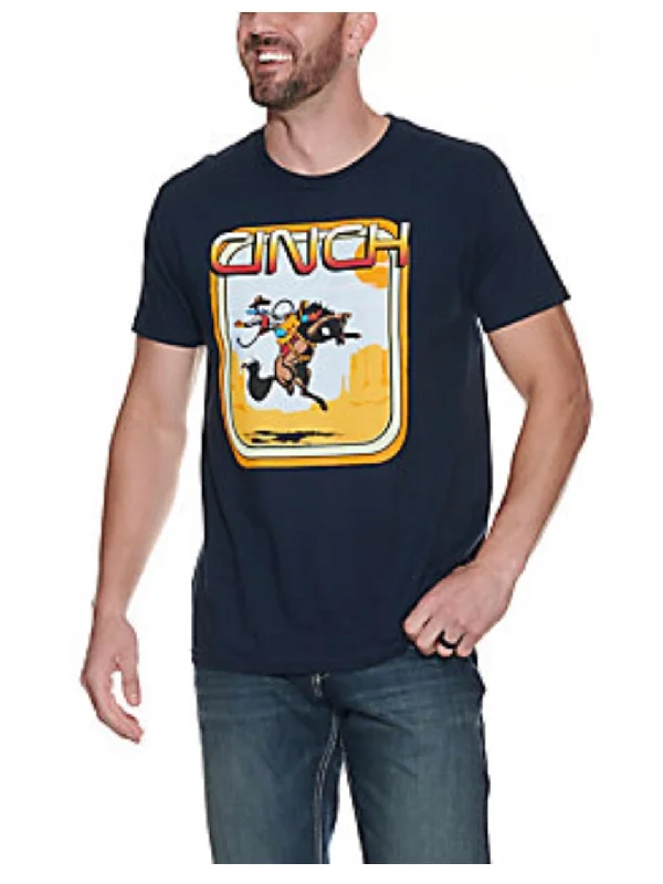 Cinch Navy Bucking Horse Tee