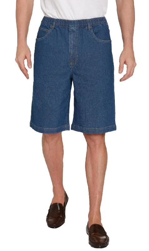 Men's Pull On Shorts – Easy Step-In Styling Free of Buttons and Snaps