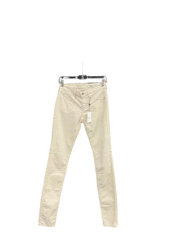 Pants Corduroy By Adriano Goldschmied In Cream, Size: 2