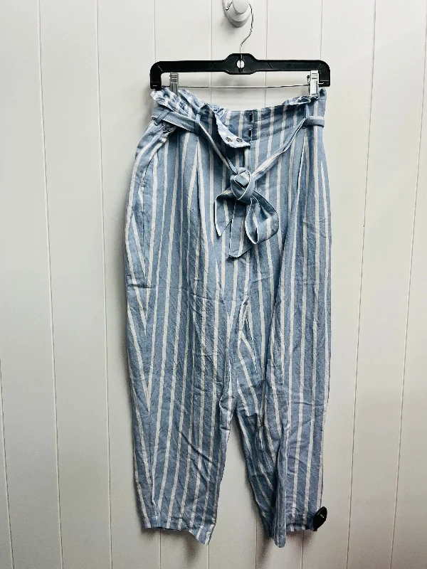 Pants Linen By Loft In Blue, Size: L