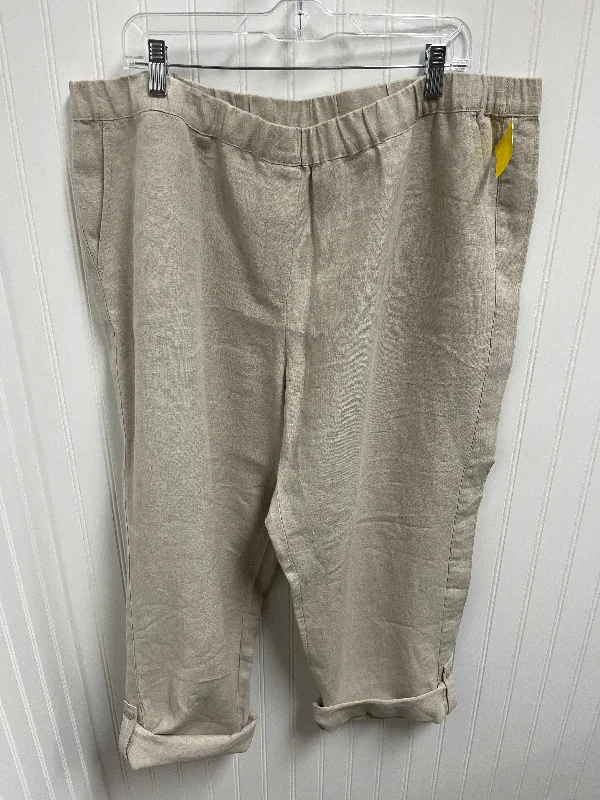 Pants Linen By Pure Jill In Beige, Size: 26