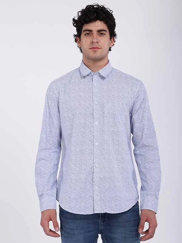 Men Printed Full Sleeve Cotton Shirt