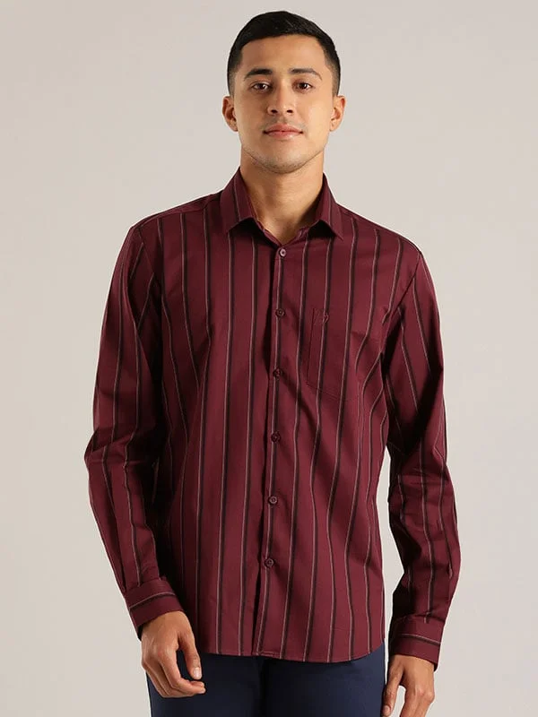 Men Striped Full Sleeve Cotton Shirt