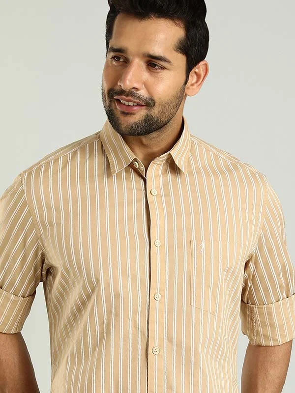 Men Striped Full Sleeve Cotton Shirt